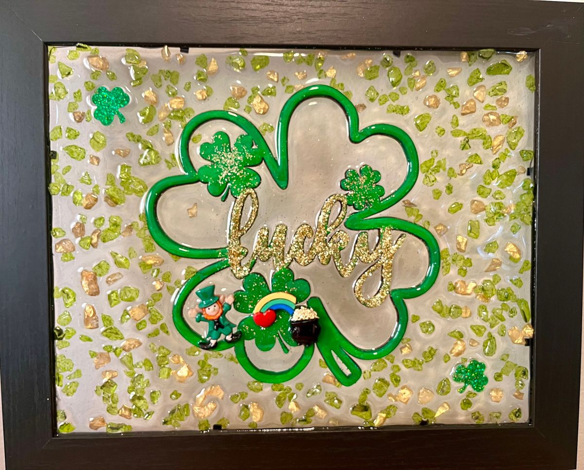 Lucky Leprechaun Glass & Resin Art