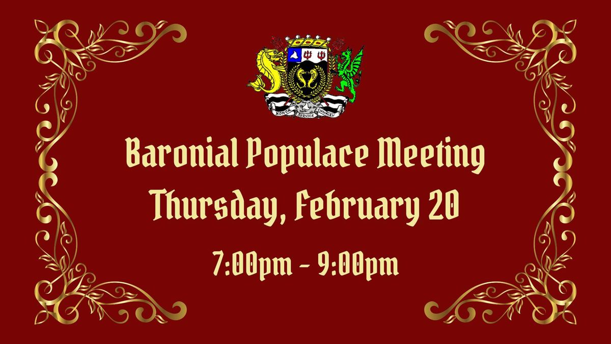 Baronial Populace Meeting