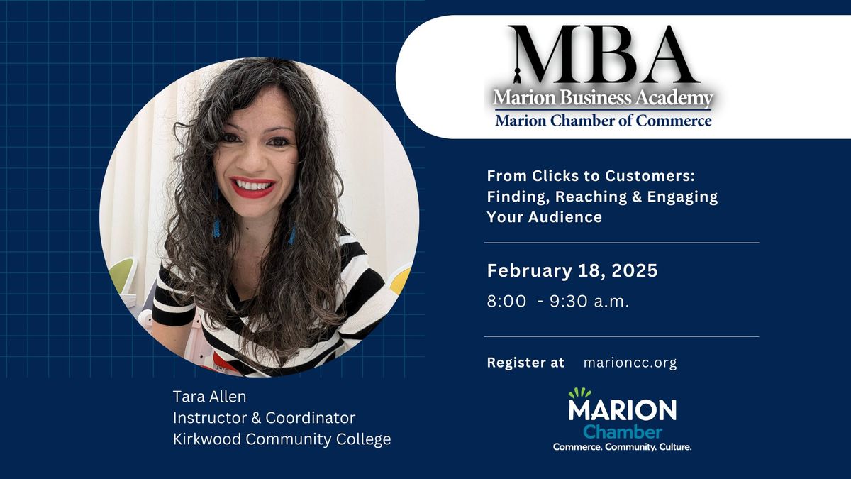 Marion Business Academy: From Clicks to Customers