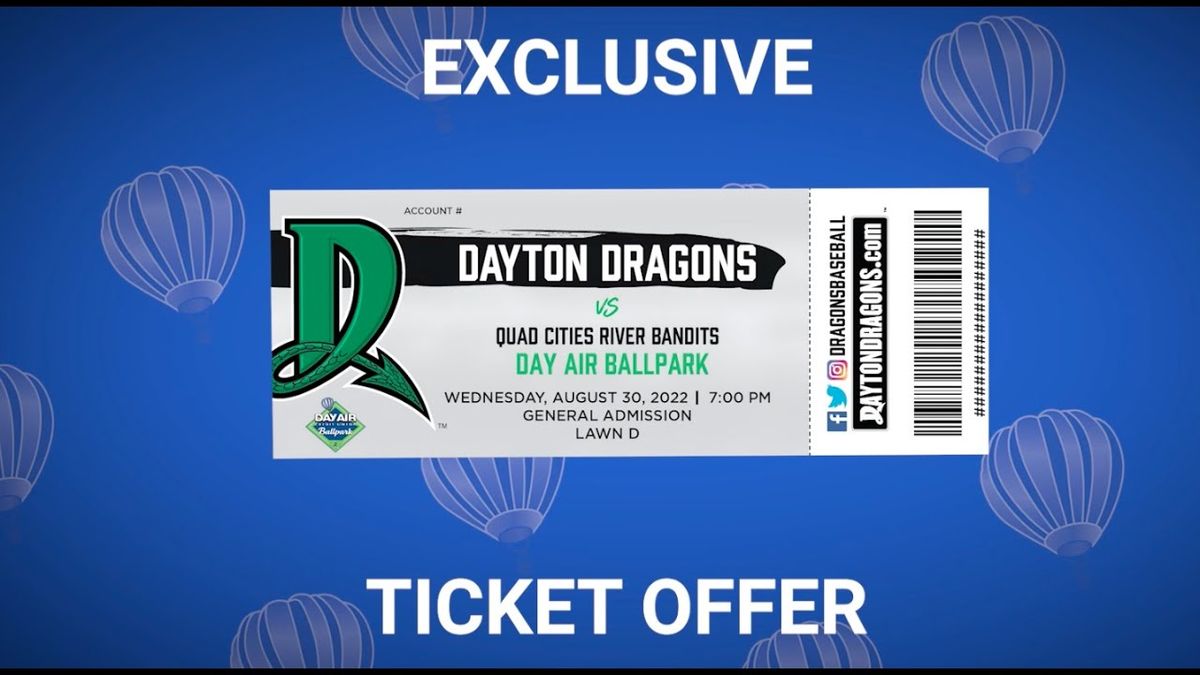 Dayton Dragons at Quad Cities River Bandits at Modern Woodmen Park