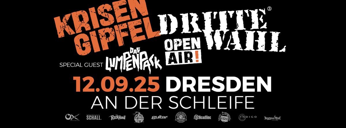 DRITTE WAHL + Das Lumpenpack in DRESDEN, live & Open Air