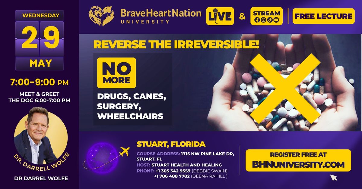 Reverse The Irreversible - No More Drugs, Canes, Surgery, or Wheelchairs