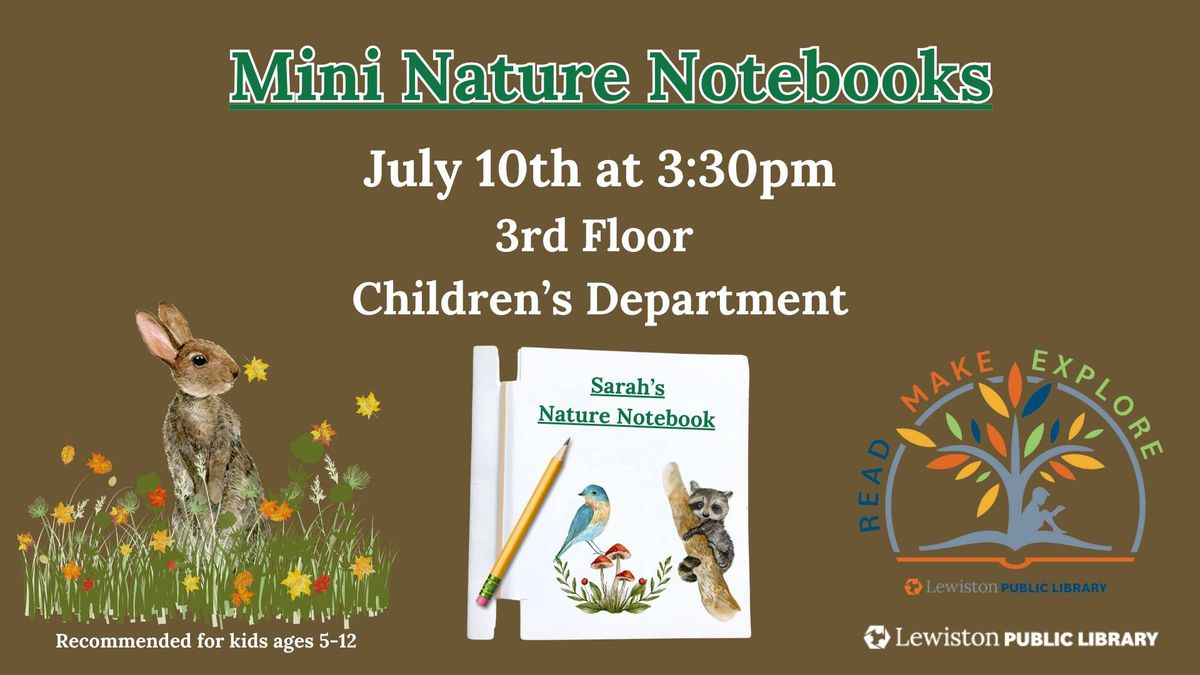 MINI NATURE NOTEBOOKS FOR KIDS