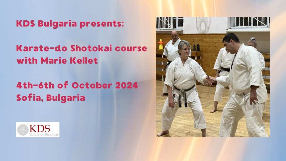 4th-6th of October 2024 - Karate-do Shotokai course with Marie Kellet