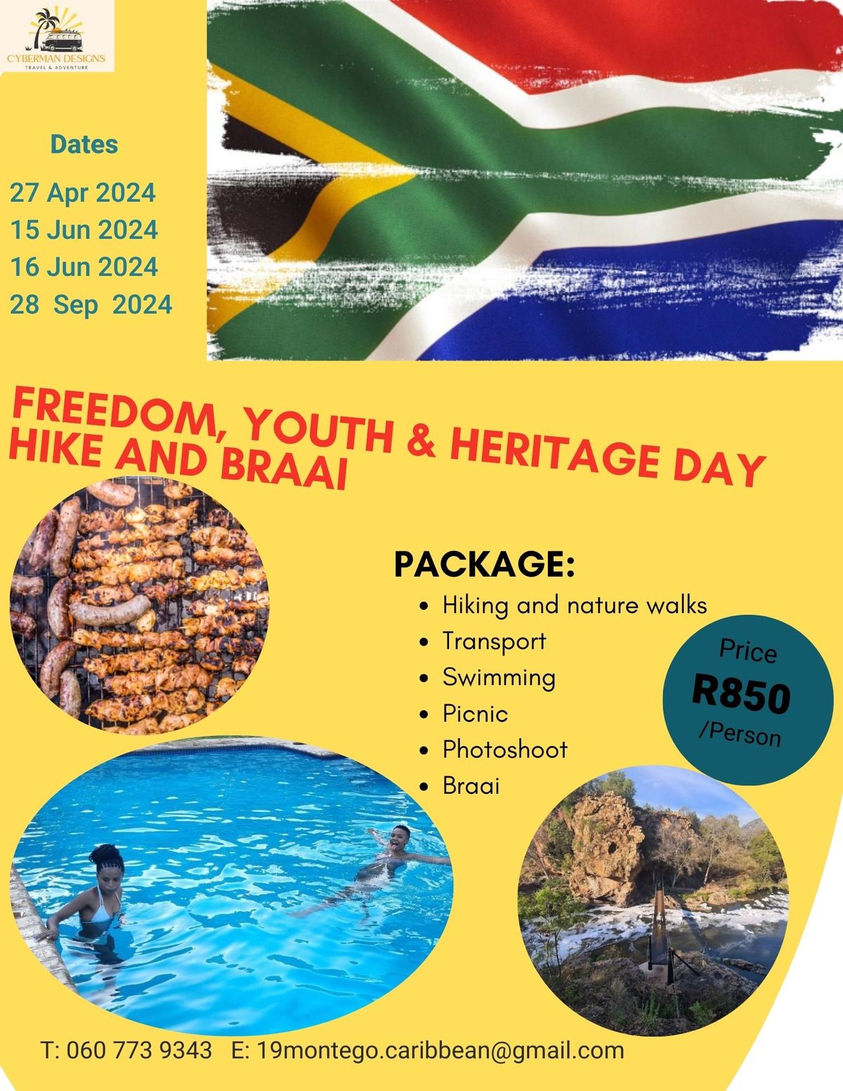 Freedom, Youth and Heritage day Hike and Braai with @Cyberman Designs