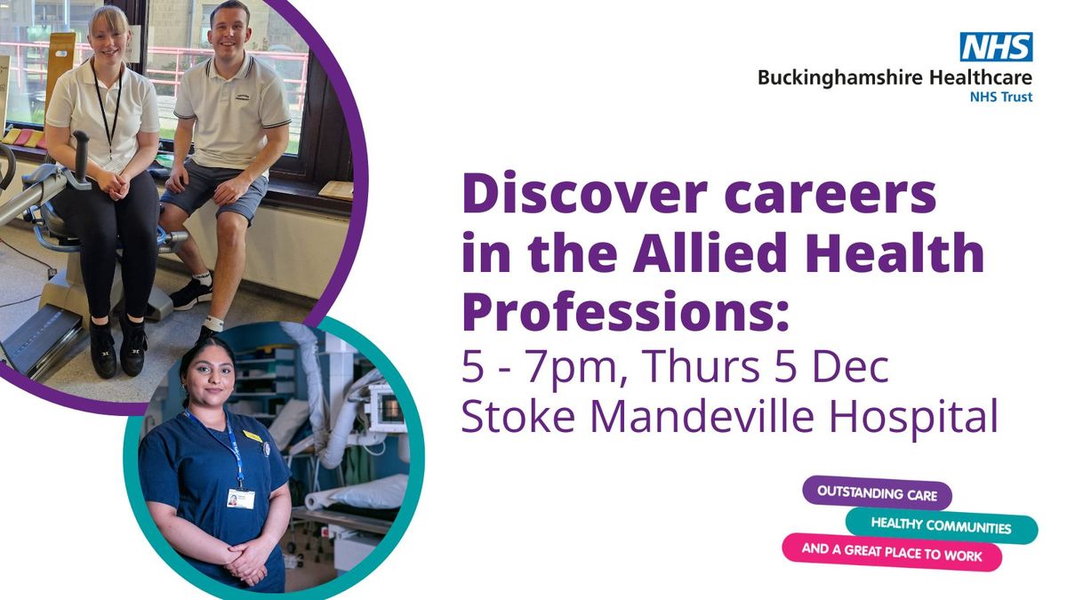 Discover careers in Allied Health Professions