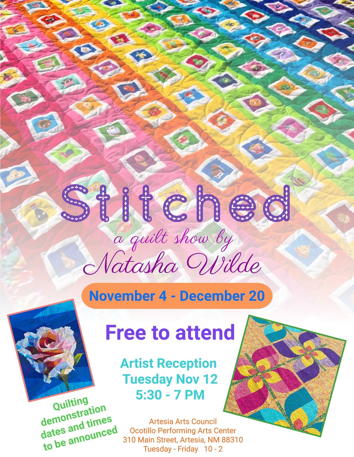 STITCHED- A Quilt Show by Natasha Wilde