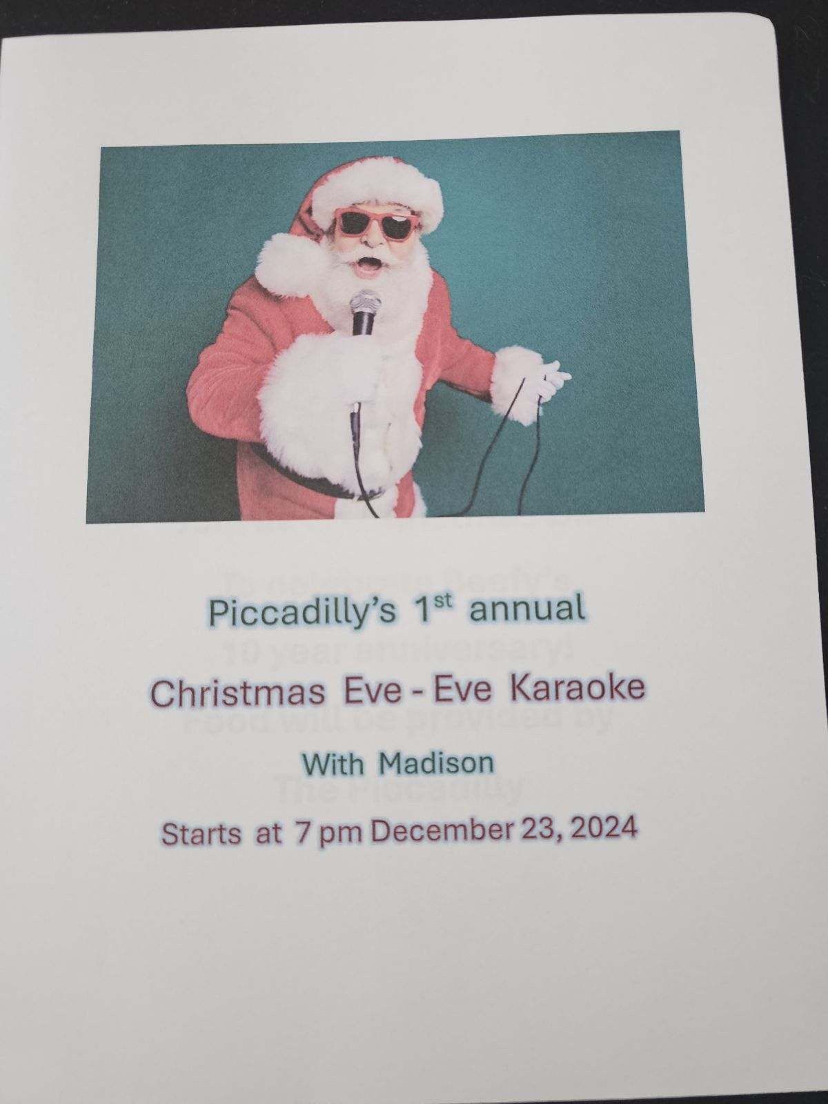 1st annual Christmas Eves Eve Karaoke!