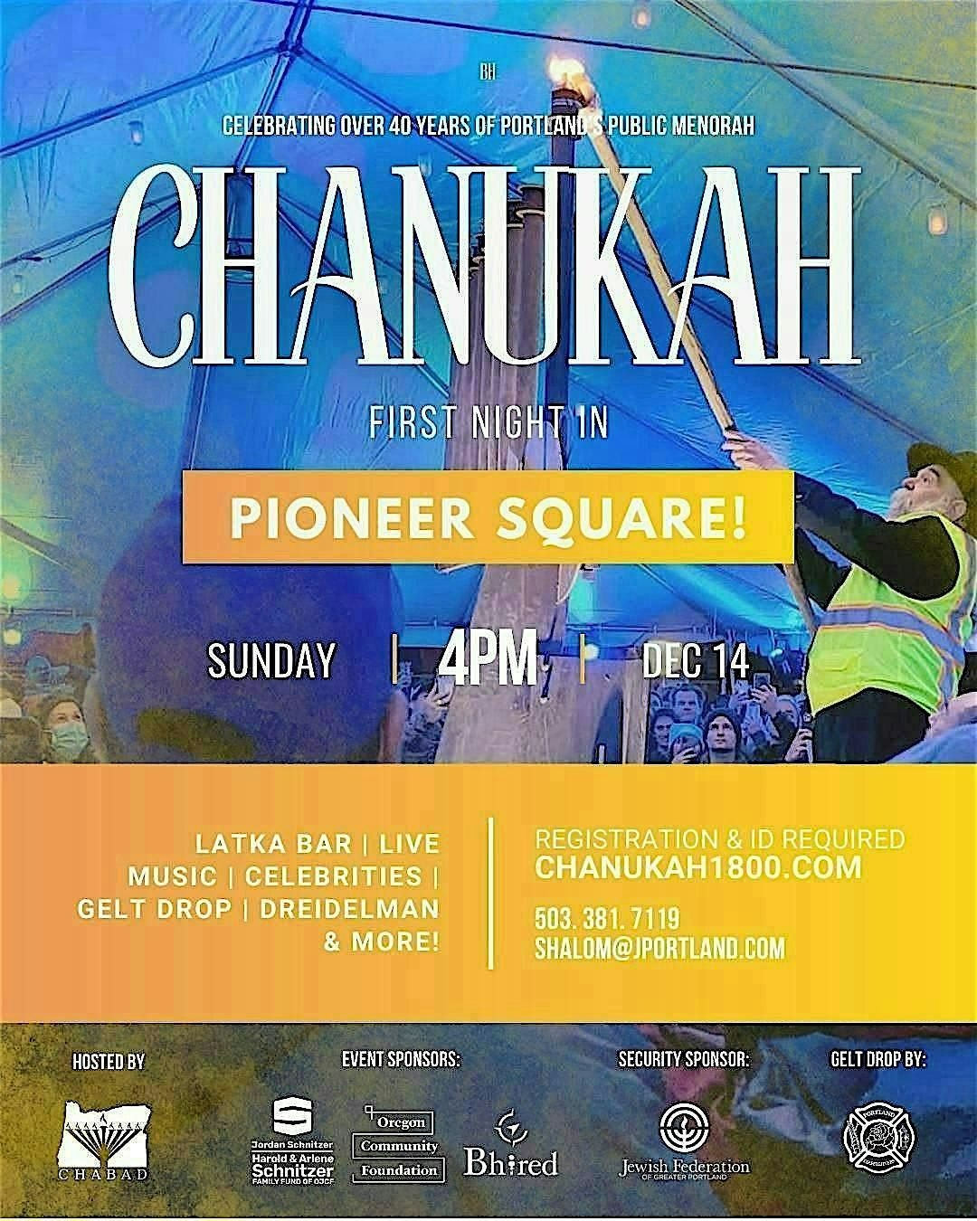 Chanukah: First Night in Pioneer Square!