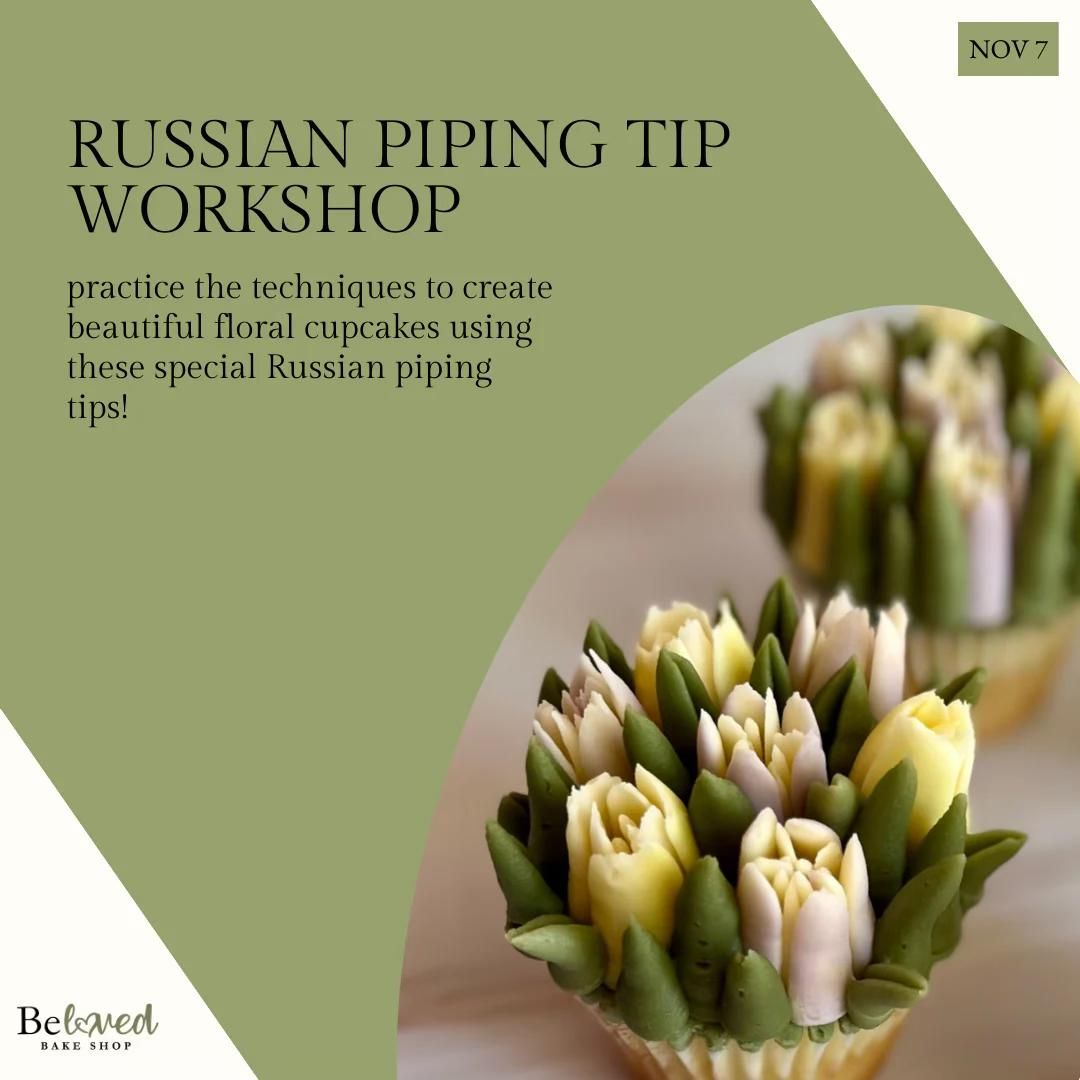 Russian Piping Tip Cupcake Decorating Workshop