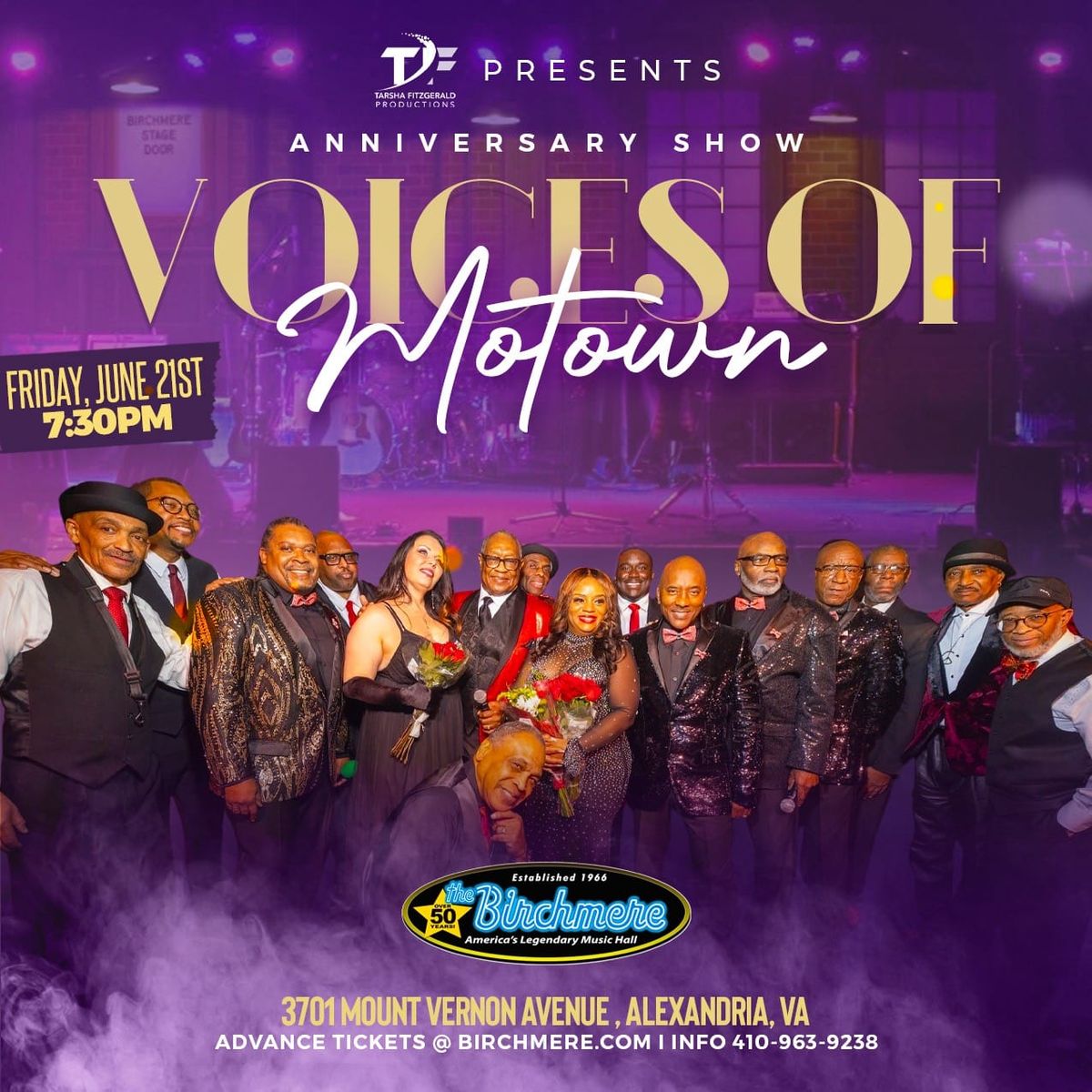 Tarsha Fitzgerald Presents VOICES OF MOTOWN Anniversary Show!