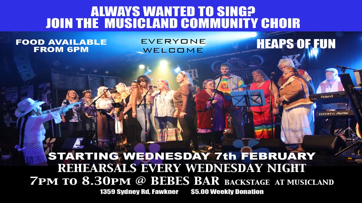 Musicland Community Choir in Bebe's Bar @ MUSICLAND