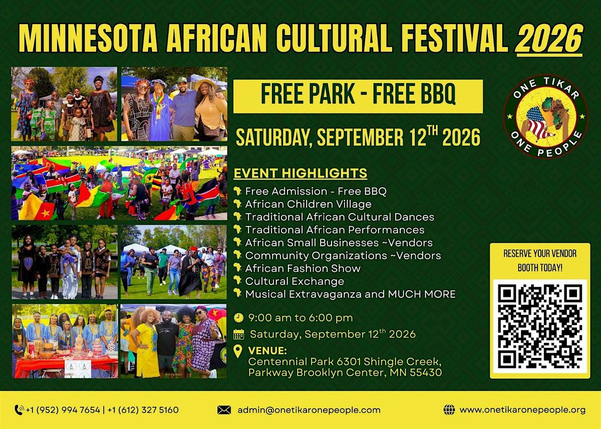 Minnesota African Cultural Festival: Free Park-Free BBQ