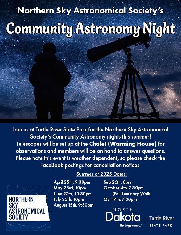 Community Astronomy with UND Northern Sky Astronomy Society