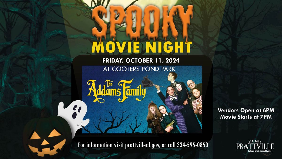 Prattville\u2019s Spooky Movie Night - The Addams Family