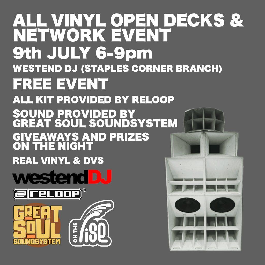 Vinyl Open Decks & Network event at Westend DJ