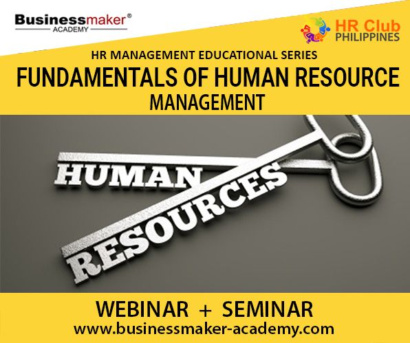 Live Seminar: Fundamentals of HR Management