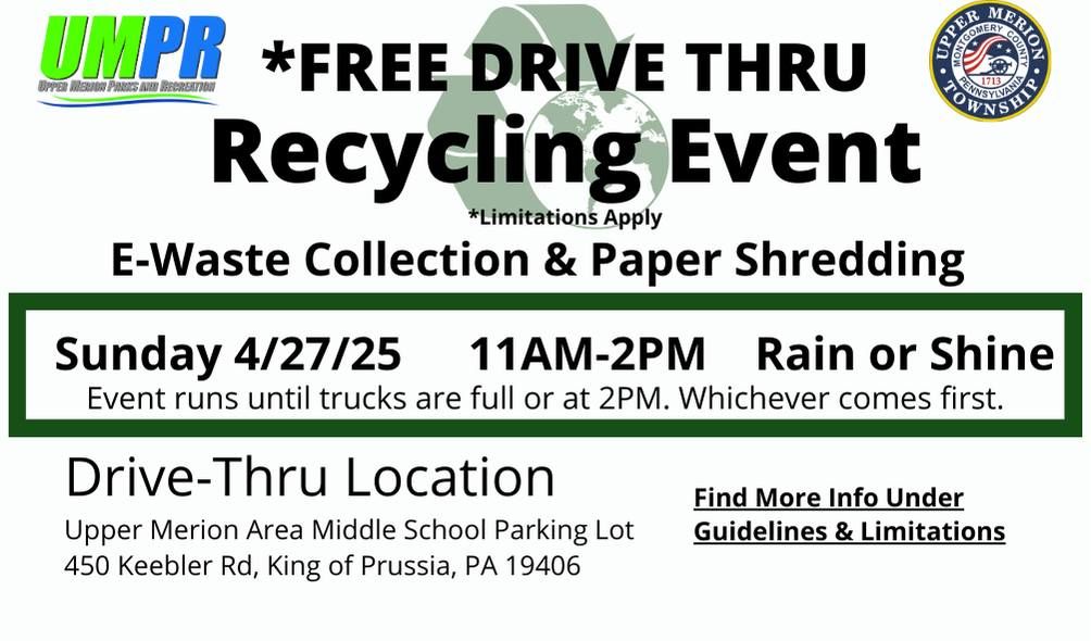 UMPR Drive-Thru Recycling Event