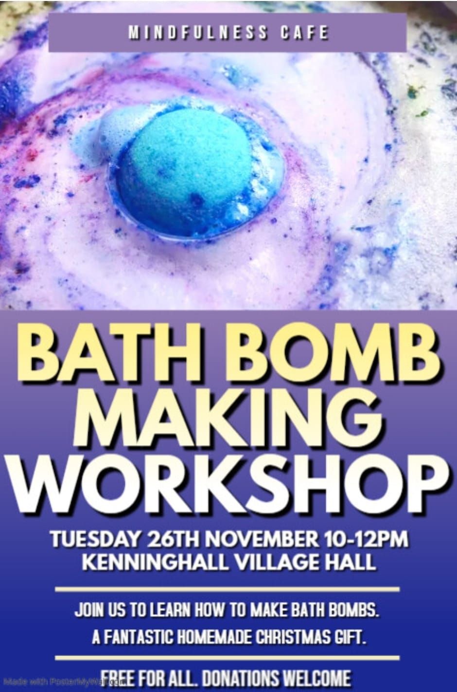 Bath Bomb Making Workshop.