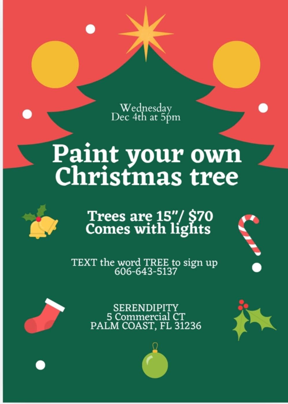 Paint Your Own Christmas Tree