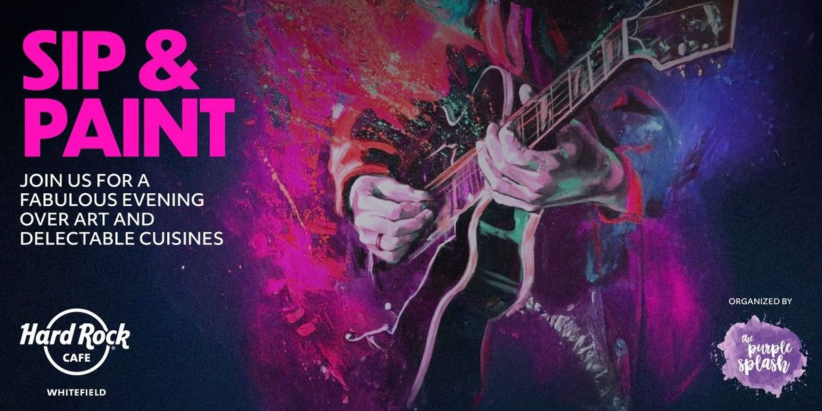 Sip and Paint with Purple Splash