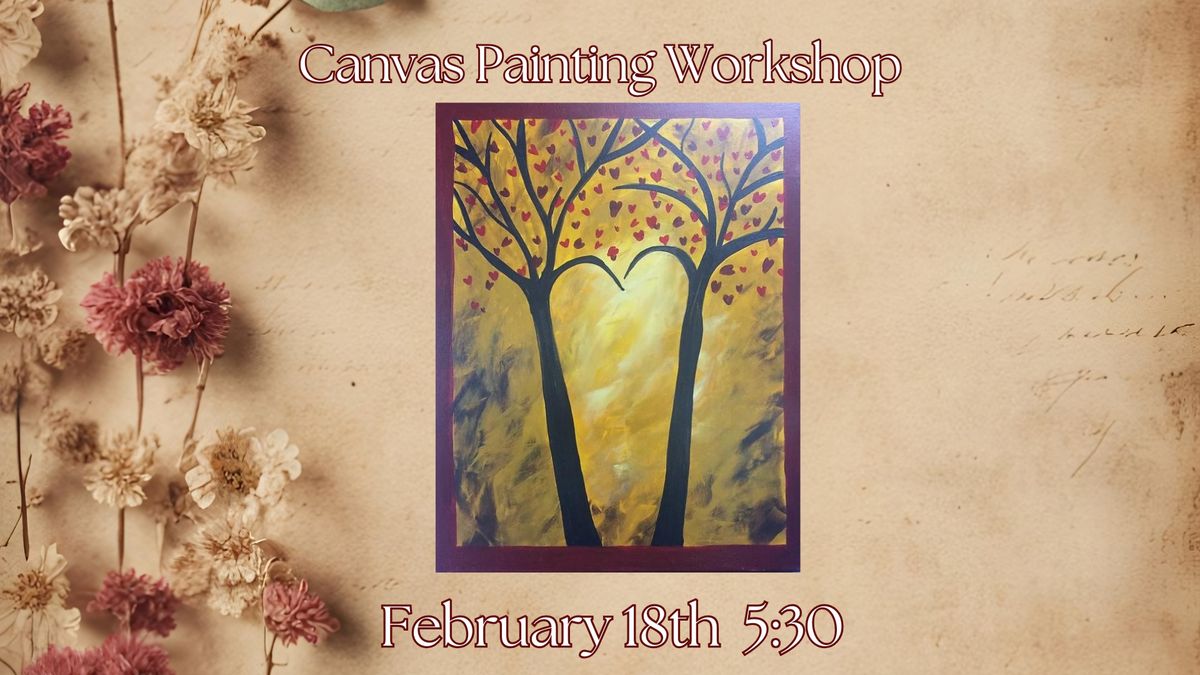 Weekly Canvas Painting Workshop: Love Is In The Air