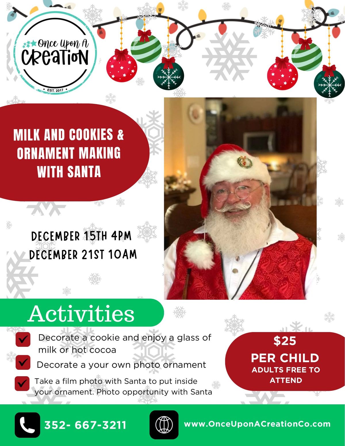 Milk and Cookies with Santa