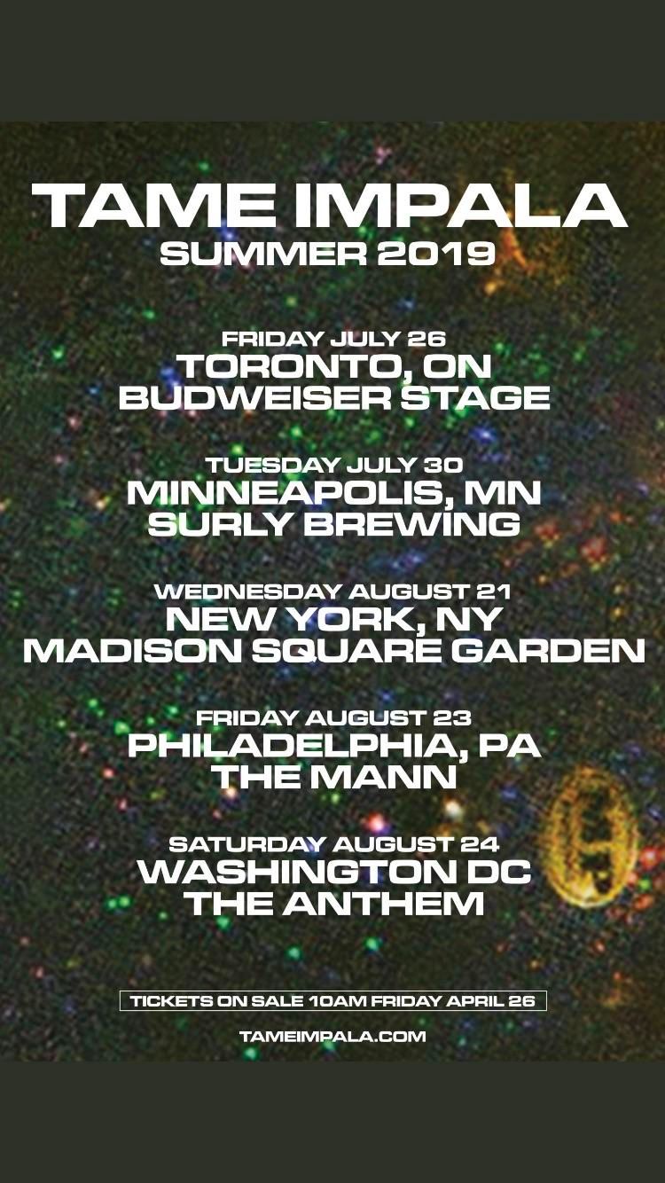 Tame Impala Minneapolis Tickets