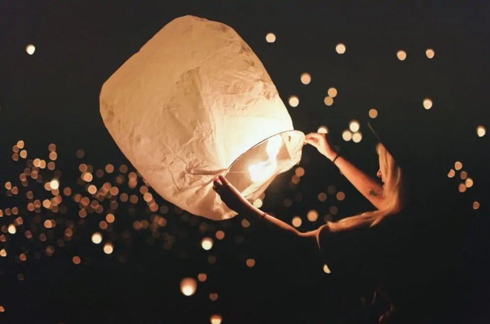 Grand Rapids Sky Lantern Festival by Lights Over America