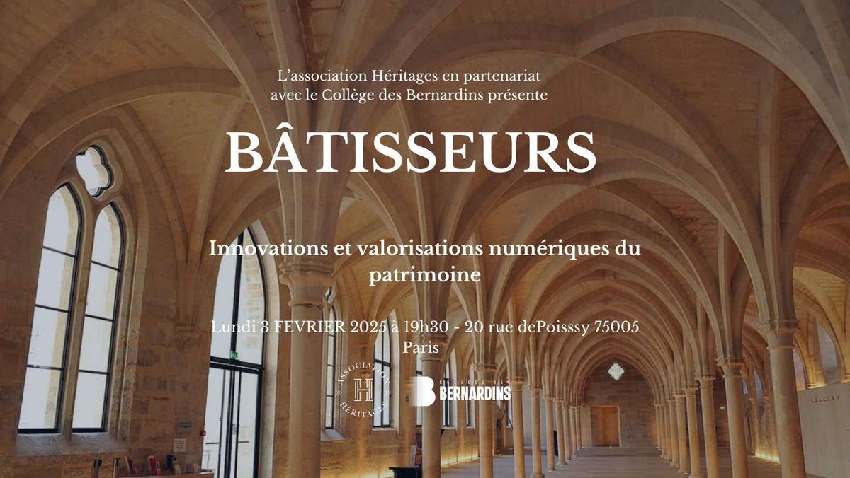 Conf\u00e9rence H\u00e9ritages : innovations et valorisations num\u00e9riques du patrimoine 