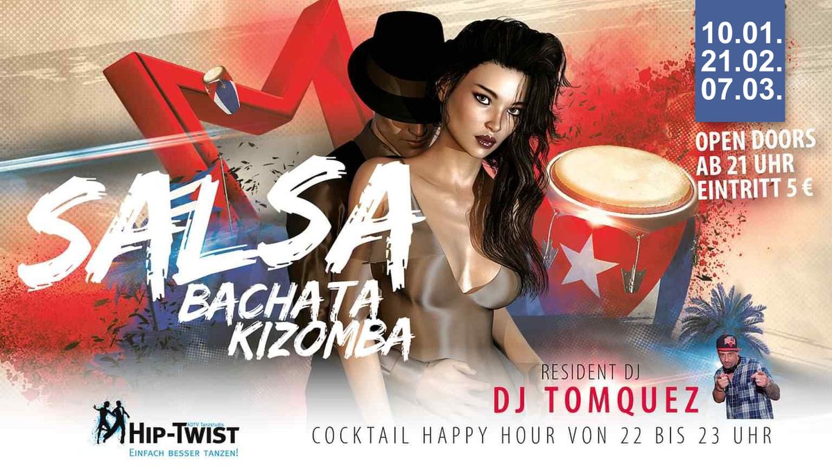 Salsa \/ Bachata \/ Kizomba Party im Stadtregal