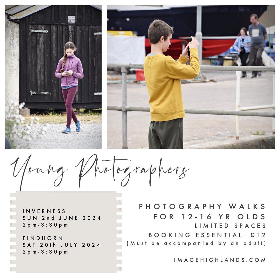 YOUNG PHOTOGRAPHER WALK 12-16 Yr olds
