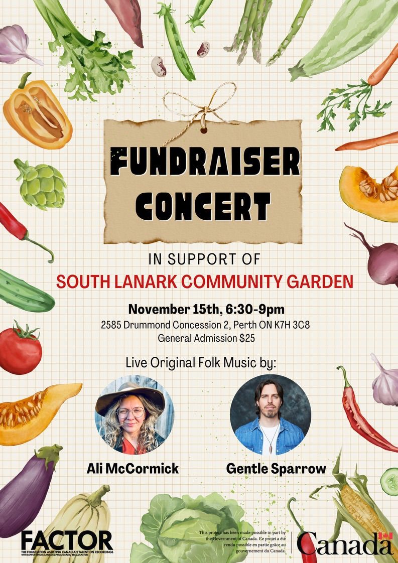 Second Annual South Lanark Community Garden Concert Fundraiser