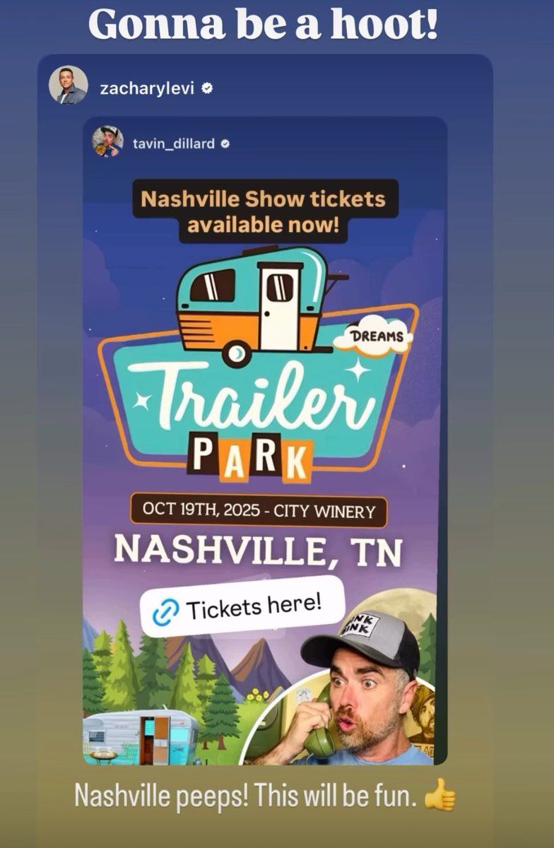 Trailer Park Dreams with Tavin Dillard at City Winery - Nashville