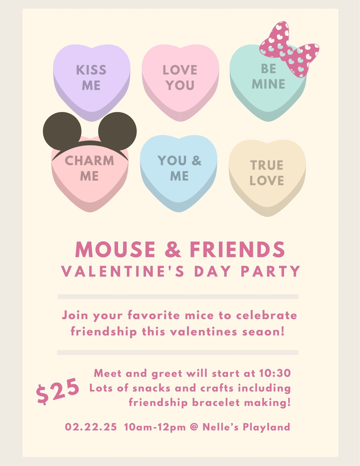 Mouse & Friends valentines party 