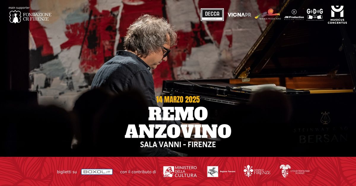 Remo Anzovino @ Sala Vanni, Firenze