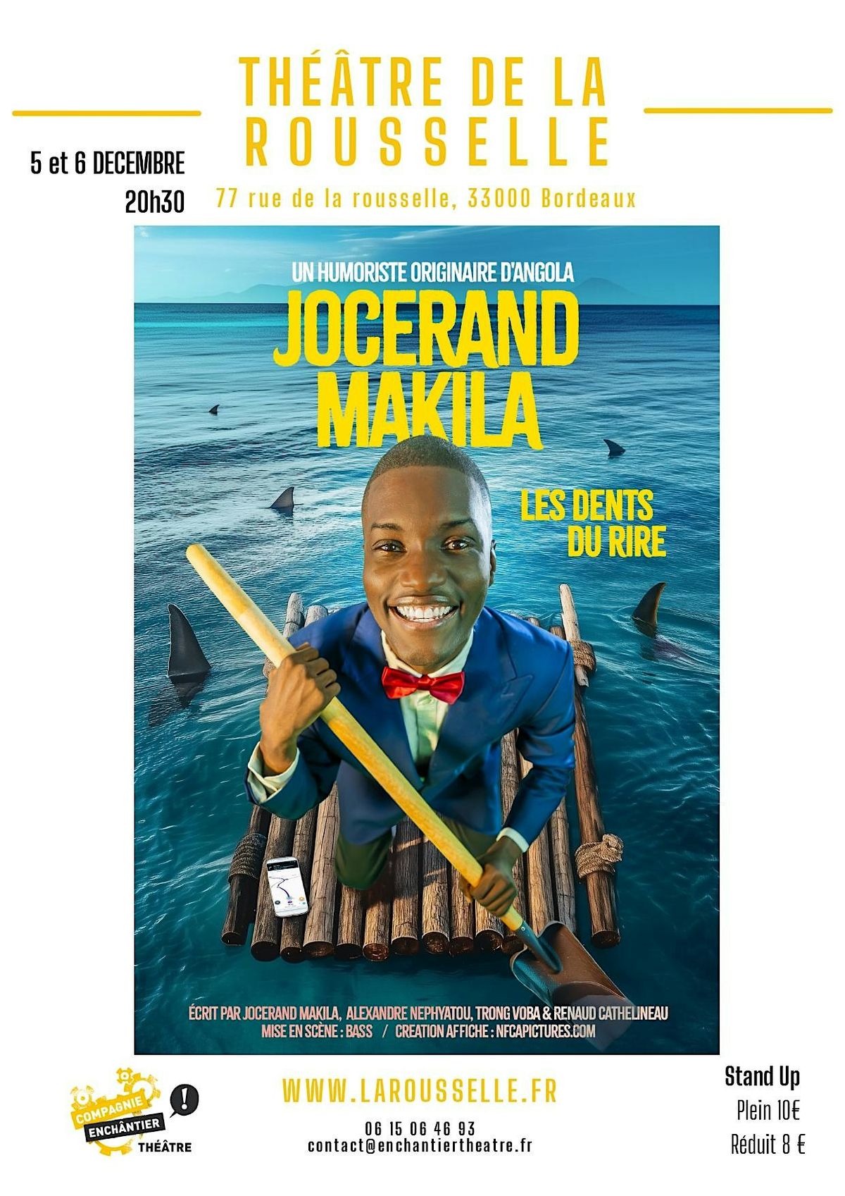 Un humoriste originaire d'Angola \u00e0 Bordeaux