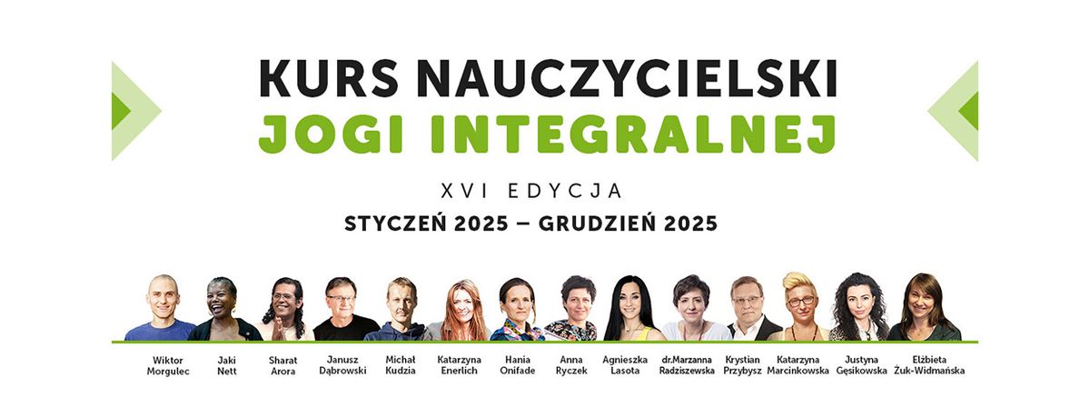 Kurs Nauczycielski Jogi Integralnej - XVI edycja