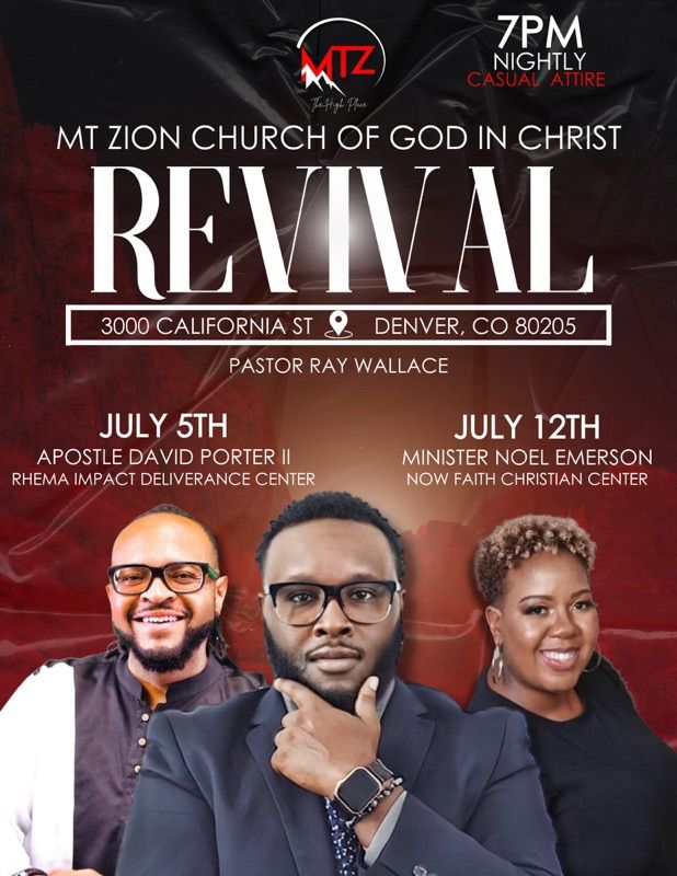 Revival with Apostle David Porter II and Minister Noel Emerson