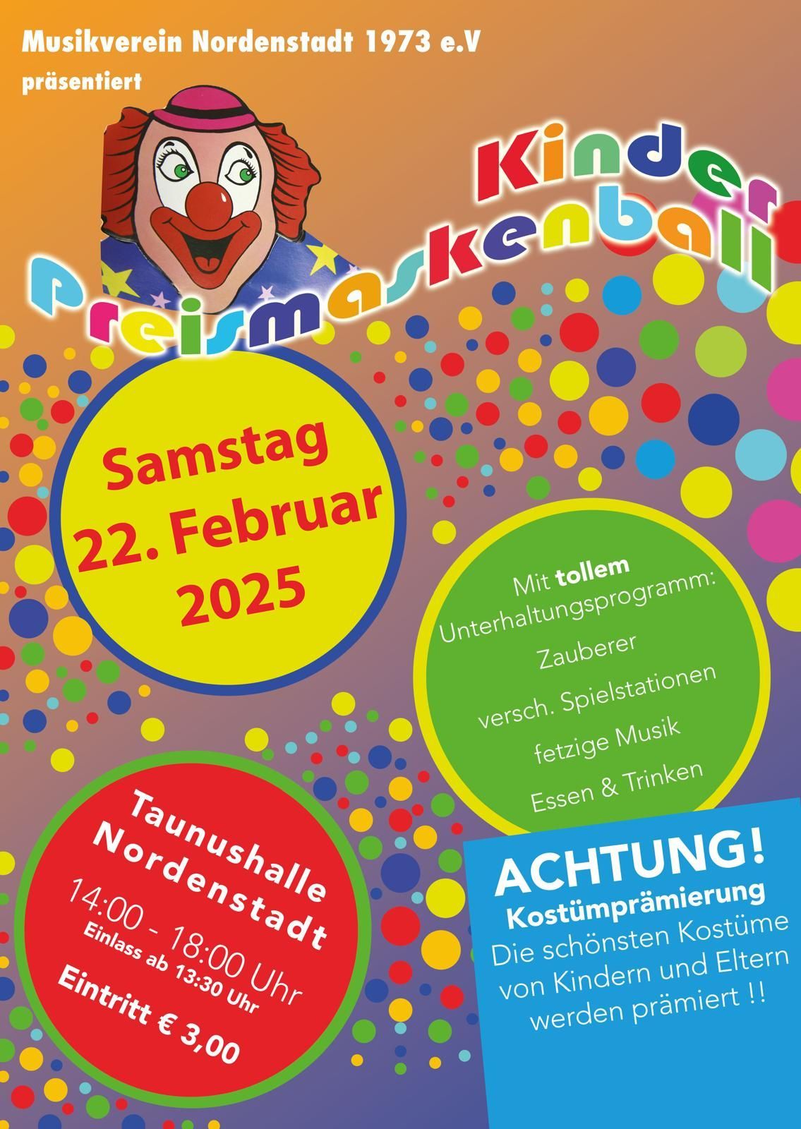 Kinderpreismaskenball des MvN