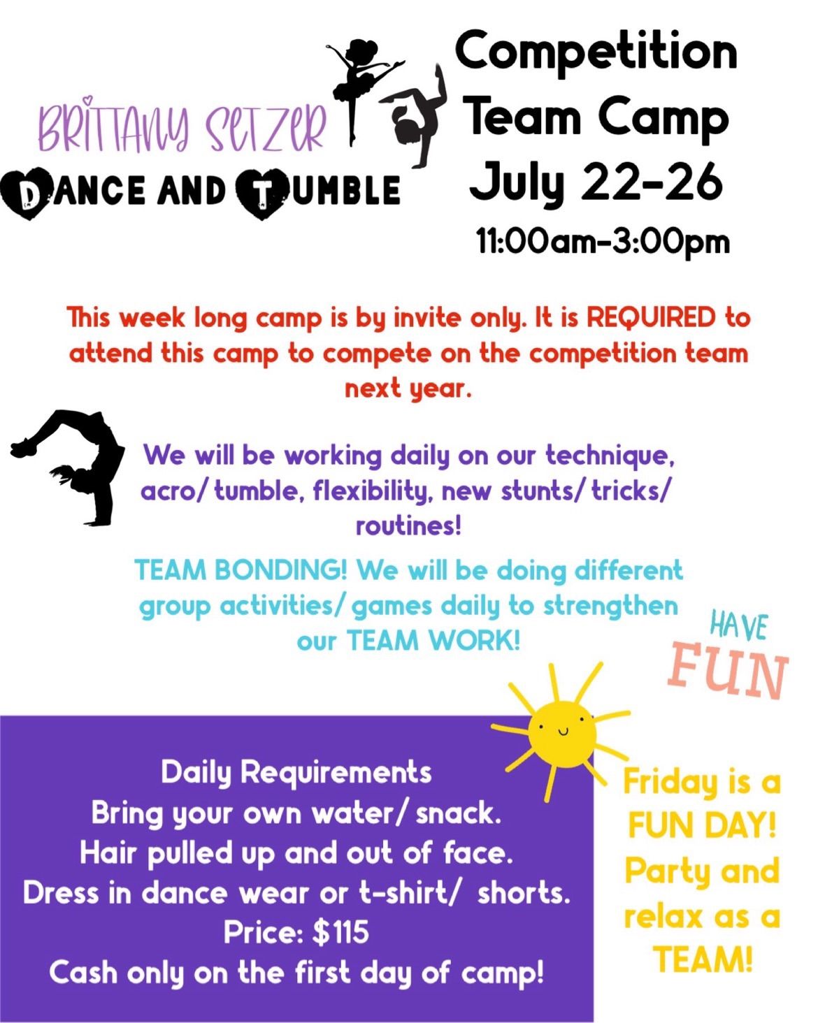 Competition Booty Camp