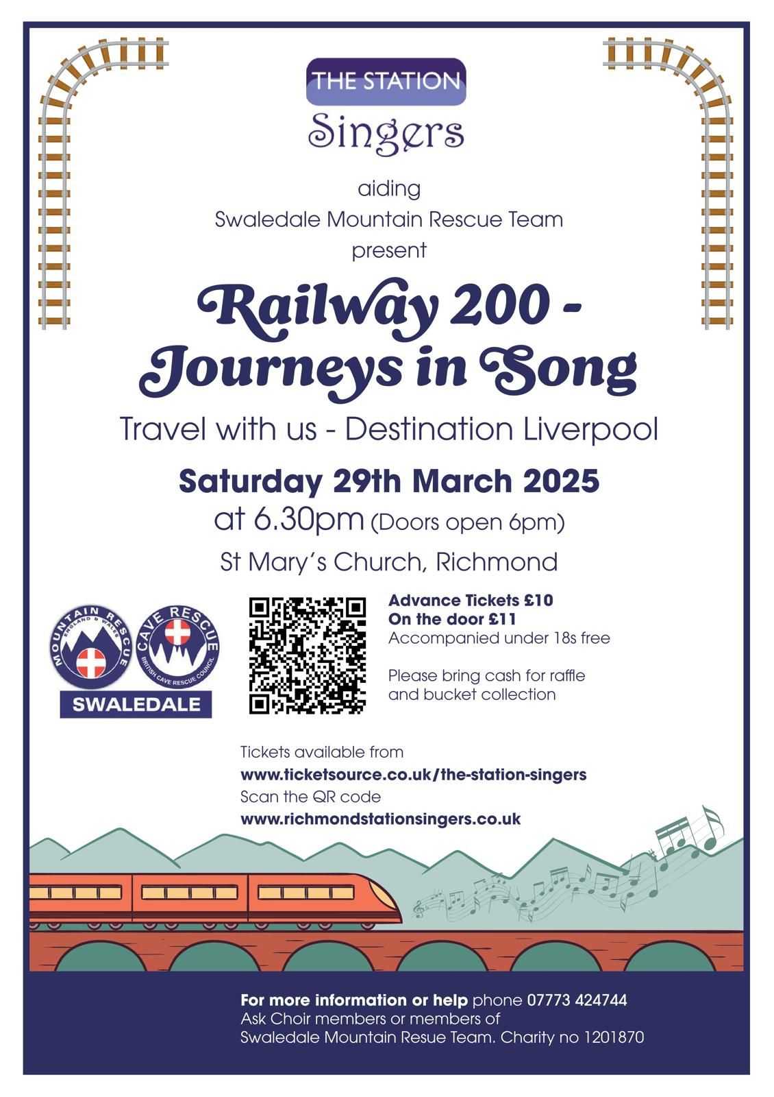 The Station Singers Spring Concert 2025: Railway 200 - Journeys in Song