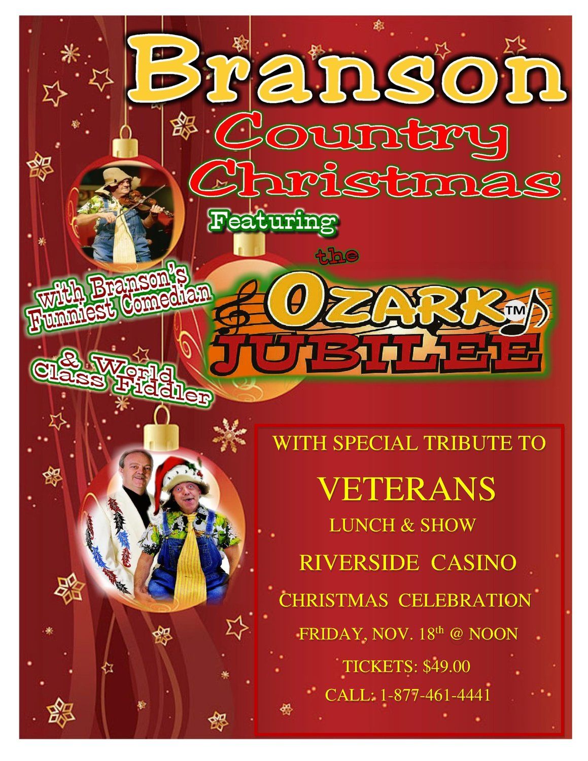 Country Christmas Jubilee Show at Presley's Theatre