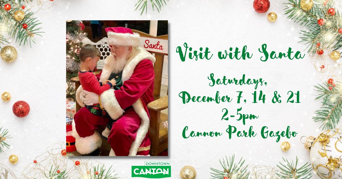 Downtown Canton GA Visit with Santa