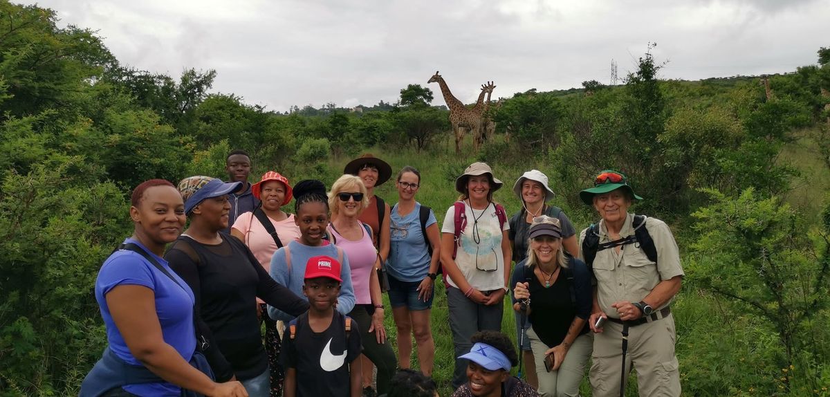 Bisley Valley Nature Reserve Hike - take a selfie with a giraffe!