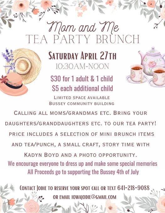 Mommy and Me Tea Party Brunch 