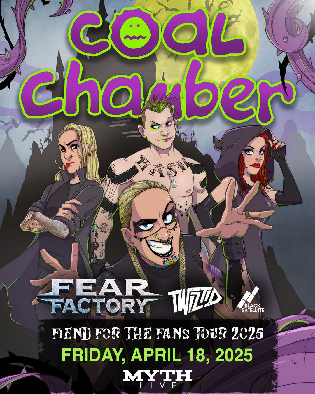 COAL CHAMBER with special guests Fear Factory, Twiztid, and Black Satellite