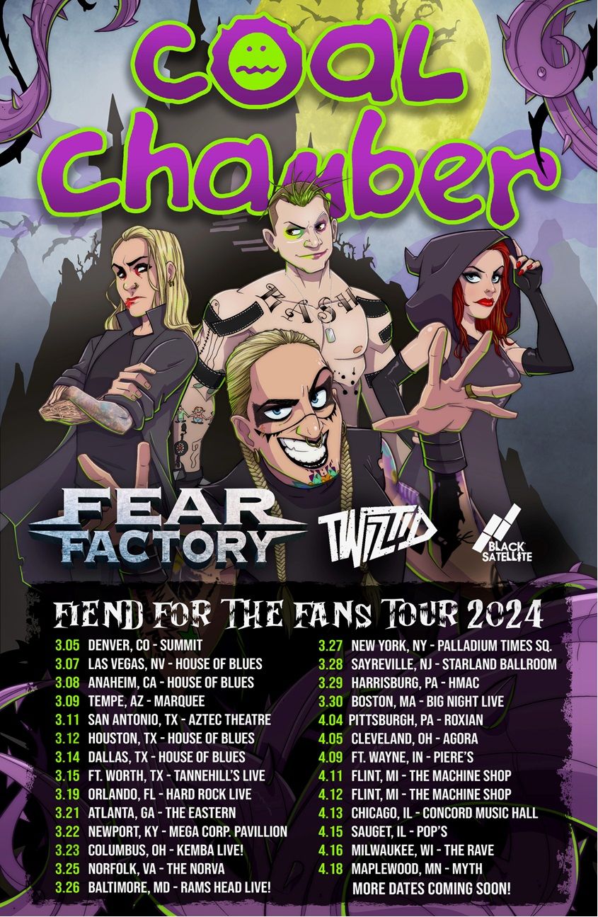 COAL CHAMBER with special guests Fear Factory, Twiztid, Wednesday 13, and Black Satellite