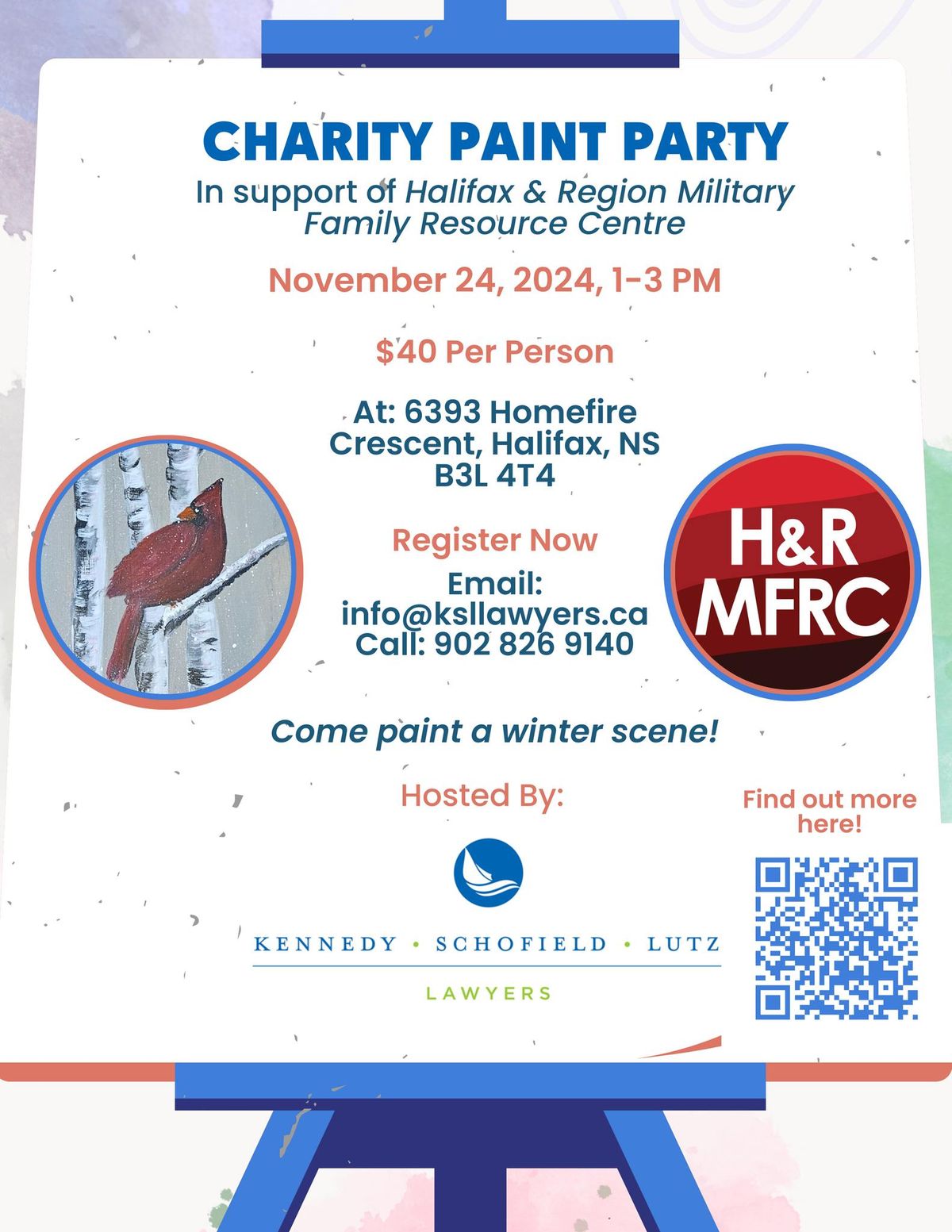 Paint Party Fundraiser in Support of the Halifax & Region Military Family Resource Centre