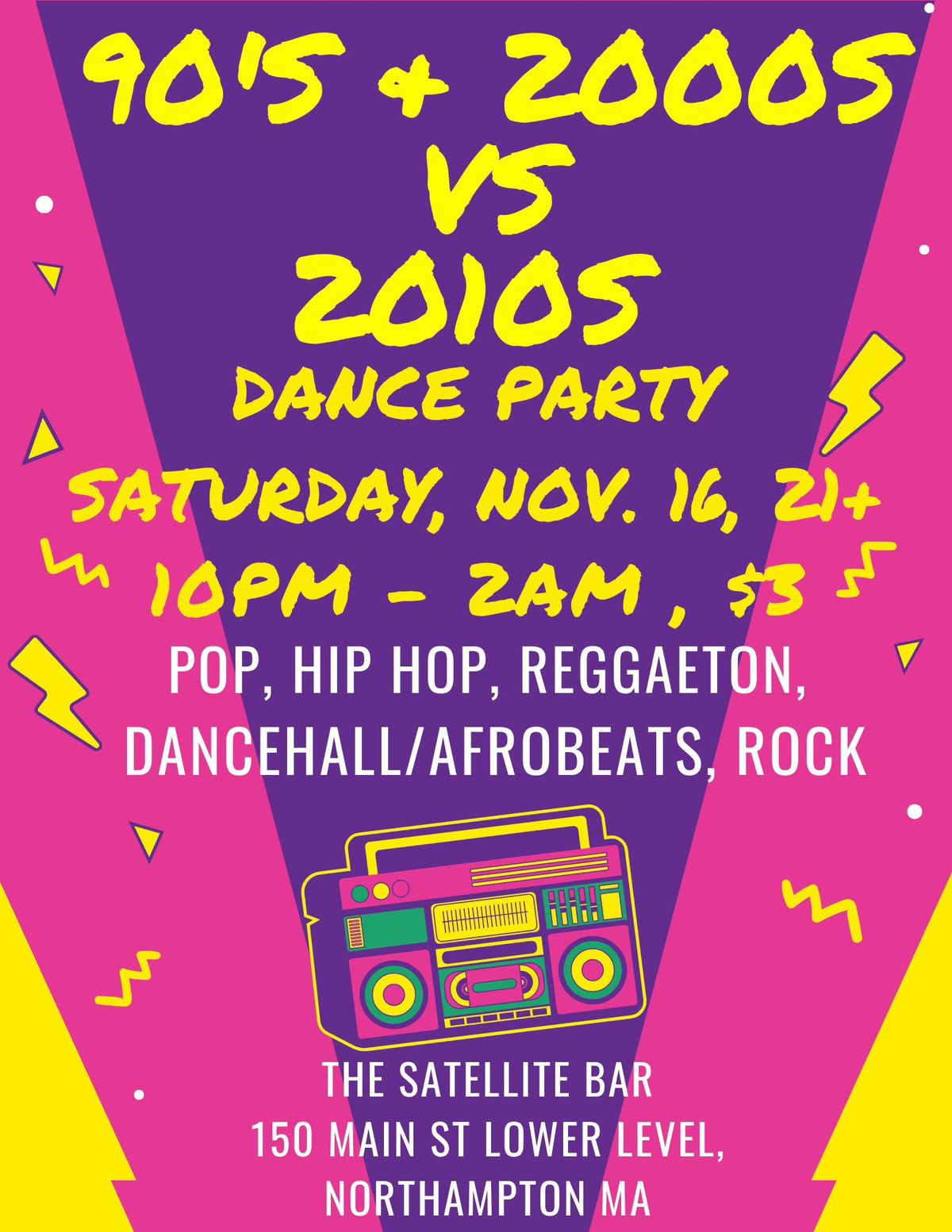 90s\/2000s vs 2010s Dance Party: Pop, Hip Hop, Reggaeton, Party Anthems, Afrobeats\/Dancehall